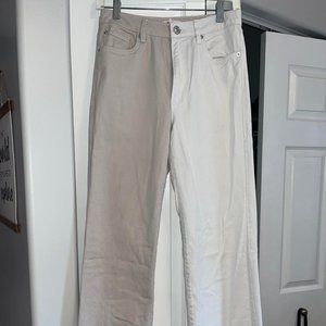 Garage Two-Tone Wide Leg Jean